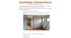 Desktop Screenshot of container-conversions.co.za