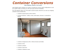 Tablet Screenshot of container-conversions.co.za